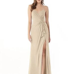 Azazie Cream Maxi Dress